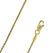 14K Yellow Gold 1.4mm Wheat Chain Necklace