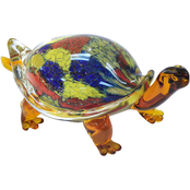 Dale Tiffany Tracey Turtle Handcrafted Art Glass Figurine