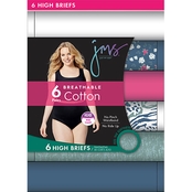 Just My Size Cool Comfort High Briefs 6 pk.