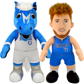 Bleacher Creatures NBA Dallas Mavericks Champ Mascot and Dirk Nowitzki Plush Set