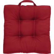 Outdoor Decor Ruby Red Adirondack Tufted Chair Cushion with Handle