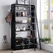 Furniture of America Dipiloh Bookcase with Ladder