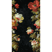 RoomMates Vintage Floral Stripe and Stick Wallpaper