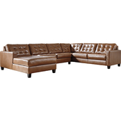 Signature Design by Ashley Baskove 4 pc. LAF Corner Chaise RAF Loveseat Sectional
