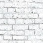 RoomMates White Brick Peel and Stick Wallpaper