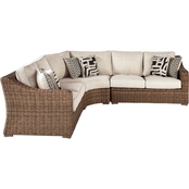 Signature Design by Ashley Beachcroft 3 pc. Outdoor Sectional