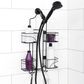 Zenna Home Bronze Expandable Handheld Hose Over the Shower Caddy