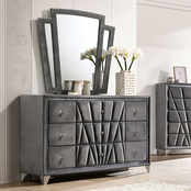 Furniture of America Carissa 9 Drawer Dresser and Mirror