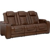 Signature Design by Ashley Backtrack Power Reclining Sofa with Adjustable Headrest