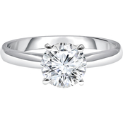 Ray of Brilliance 14K White Gold 3/4 ct. Lab Grown Round Diamond Solitaire Ring