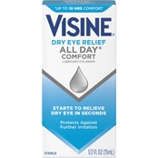 Visine Lubricant All Day Comfort Eye Drops 0.5 oz.