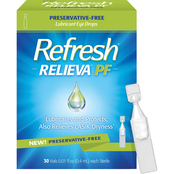 Refresh Relieva Preservative Free Lubricant Eye Drops 30 ct.