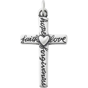 James Avery Sterling Silver From the Heart Cross Charm