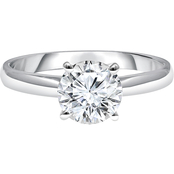 Ray of Brilliance 14K White Gold 1 1/2 ct. Lab Grown Diamond Solitaire Ring