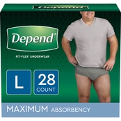 Depend Fit Flex Maximum Absorbency Incontinence Underwear for Men