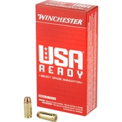 Winchester USA Ready 40 S&W 165 Gr. FMJ, 50 Rnd