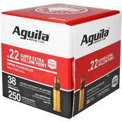 Aguila Super Extra High Velocity 22 LR 38 Gr. Hollow Point 250 Rnd