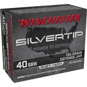 Winchester Silvertip 40 S&W 155 Gr. Hollow Point 20 Rnd