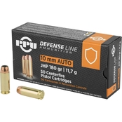 Prvi Partizan Defense 10MM 180 Gr. Jacketed Hollow Point 50 Rds