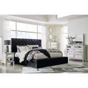 Signature Design by Ashley Lindenfield Upholstered Storage Bed 5 pc. Bedroom Set