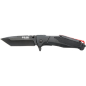 Bear & Son Cutlery Bear Edge Pattern 121 Black and Red Assisted Sideliner Knife