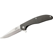 Bear & Son Cutlery Rancor VIII Titanium Flipper Knife with Carbon Fiber Front
