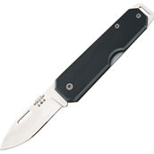 Bear & Son Cutlery 110 Black Clip Lightweight Aluminum Slip Joint Drop Point Knife
