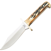 Bear & Son Cutlery 6.5 in. Genuine India Stag Bone Baby Bowie Knife