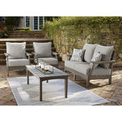 Signature Design by Ashley Visola 4 pc. Outdoor Seating Set with Loveseat