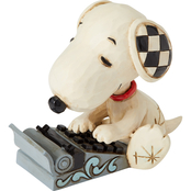 Jim Shore Peanuts Snoopy Typing Mini Figurine