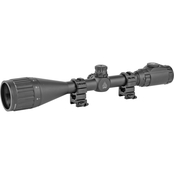UTG Hunter 6-24x50mm 36-Color Mil-Dot Illuminated Reticle Rifle Scope Black