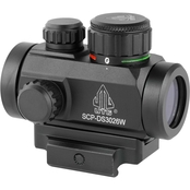 UTG ITA 2.6 in. CQB 1x30mm Red/Green Dot Sight with QD Mount 4 MOA Dot Black