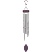 Regal Arts Silver Floral Chime 32 in.