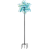 Regal Arts 24 in. Rotating Wind Spinner Jeweled Peacock