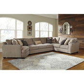Ashley Furniture-Pantomine 4-Piece Sectional with Cuddler
