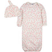 Gerber 2PC SET Gown and Cap - Appley Sweet