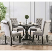 Furniture of America Alfred Round Table 5 pc. Dining Set