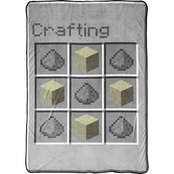 Minecraft Crafting Fleece Twin Blanket