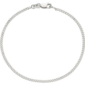 Sterling Silver 2mm Curb Chain Bracelet