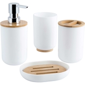Allure Felicity Lotion Pump, Toothbrush Holder, Tumbler and Soap Dish 4 pc. Set