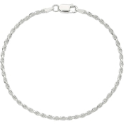 Sterling Silver 2.25mm Diamond Cut Rope Chain
