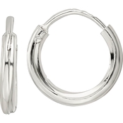 Sterling Silver Polished Endless Hoop Earrings