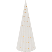 Gigi Seasons 11.5 in. Ceramic Cone Style Christmas Tree with LED Lights