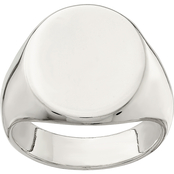 Sterling Silver Closed Back Signet Ring