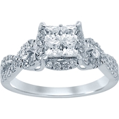 10K White Gold 1 CTW Diamond Engagement Ring