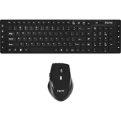 iHome 2.4 GHZ Wireless Desktop Mouse & Keyboard (Black)