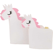 Little Love by Nojo Felt Unicorn Shaped Nursery Storage Caddy 2 pc. Set, White