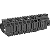 Midwest Industries 7.25 in. Combat Rail T Series Handguard Fits AR-15, Black