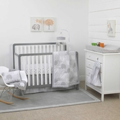 NoJo Dreamer Gray Elephant 8 pc. Nursery Crib Bedding Set