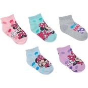 Disney Girls Minnie Shorty Socks 5 pk.